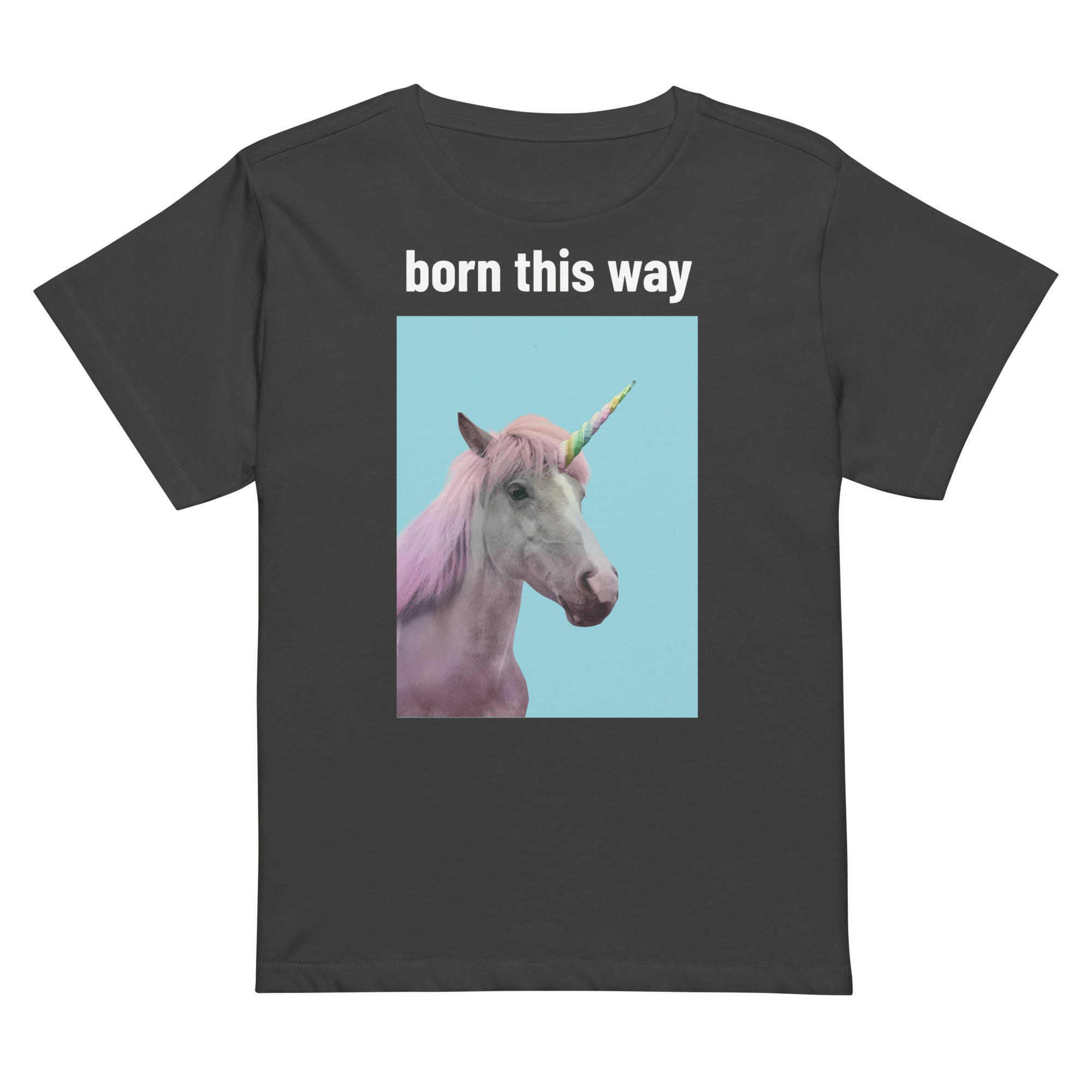 UNICORN Women’s high-waisted t-shirt